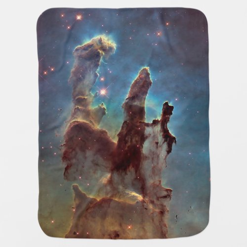 Pillars of Creation Eagle Nebula Hubble Space Baby Blanket