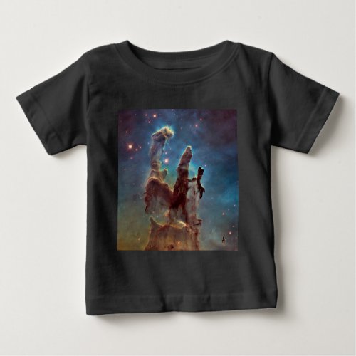 Pillars of Creation Eagle Nebula Hubble Space Baby T_Shirt