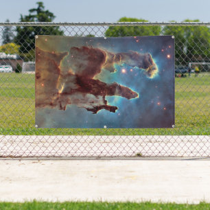 Pillars of Creation, Eagle Nebula Hubble Space Banner