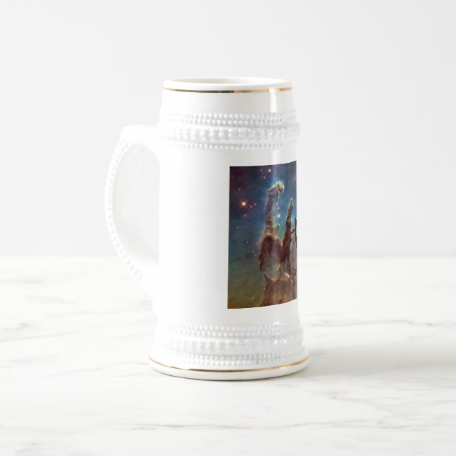 Pillars of Creation, Eagle Nebula Hubble Space Beer Stein (Front Left)