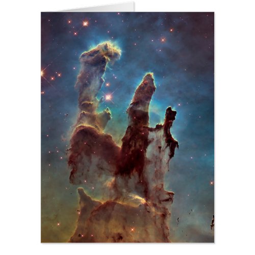 Pillars of Creation Eagle Nebula Hubble Space Card