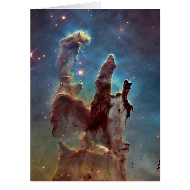 Pillars of Creation, Eagle Nebula Hubble Space Card (Front)