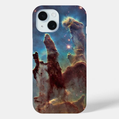 Pillars of Creation Eagle Nebula Hubble Space iPhone 15 Case