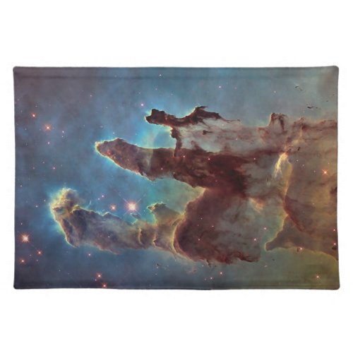 Pillars of Creation Eagle Nebula Hubble Space Cloth Placemat