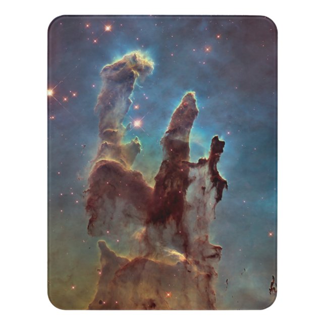 Pillars of Creation, Eagle Nebula Hubble Space Door Sign (Contemporary Vert)