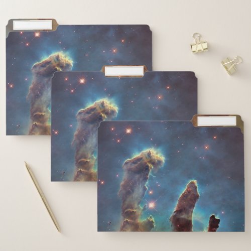 Pillars of Creation Eagle Nebula Hubble Space File Folder
