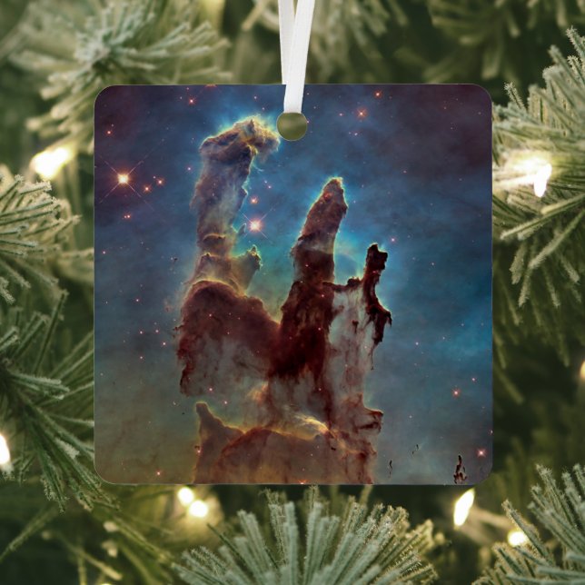 Pillars of Creation, Eagle Nebula Hubble Space Metal Ornament (Insitu)