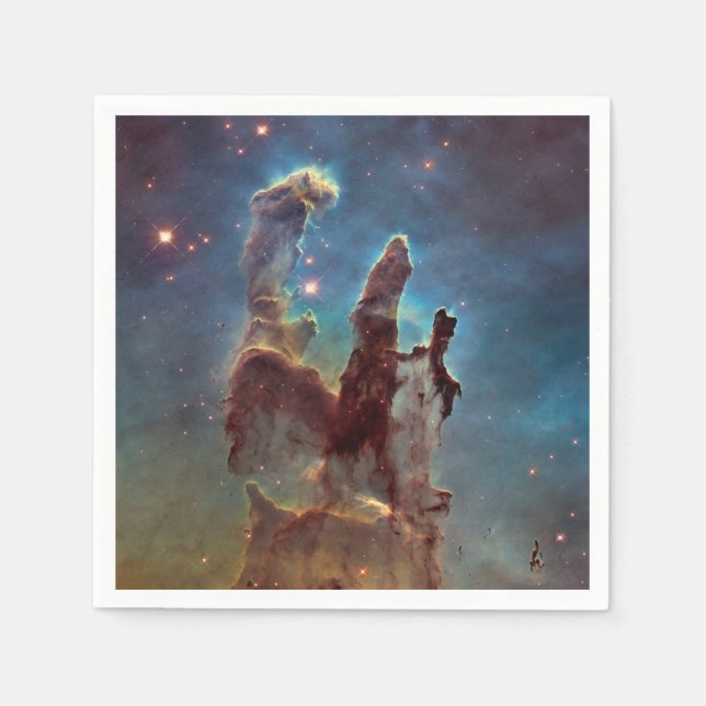 Pillars of Creation, Eagle Nebula Hubble Space Napkins (Front)