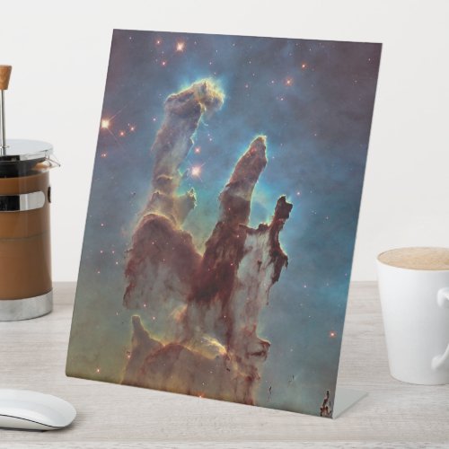 Pillars of Creation Eagle Nebula Hubble Space Pedestal Sign