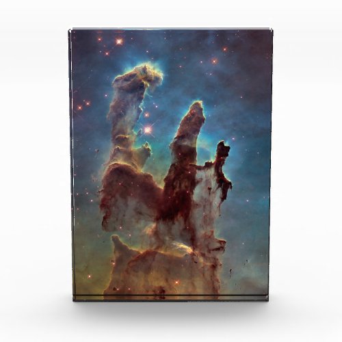 Pillars of Creation Eagle Nebula Hubble Space Photo Block