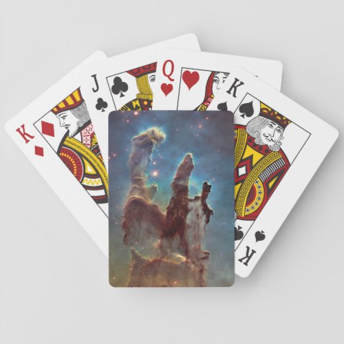 Pillars of Creation Eagle Nebula Hubble Space Poker Cards