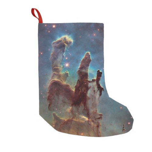 Pillars of Creation Eagle Nebula Hubble Space Small Christmas Stocking