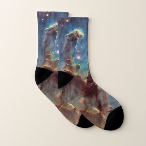 Pillars of Creation Eagle Nebula Hubble Space Socks