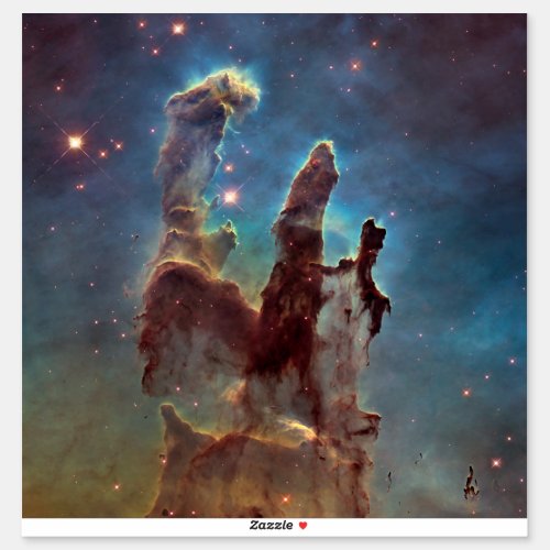Pillars of Creation Eagle Nebula Hubble Space Sticker