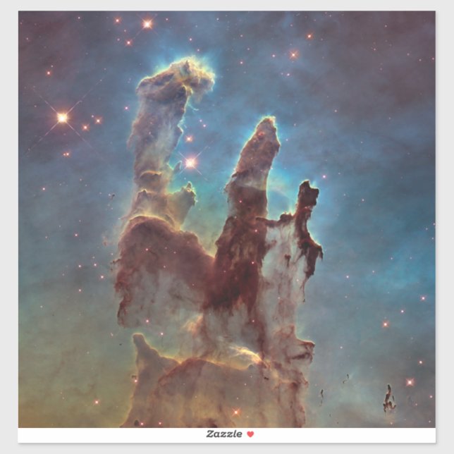 Pillars of Creation, Eagle Nebula Hubble Space Sticker (Sheet)