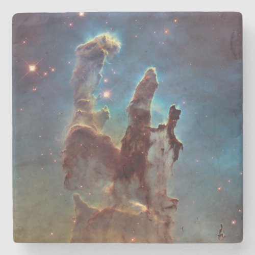 Pillars of Creation Eagle Nebula Hubble Space Stone Coaster