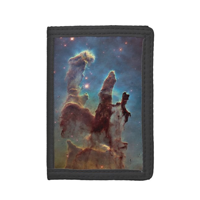 Pillars of Creation, Eagle Nebula Hubble Space Trifold Wallet (Front Vertical)