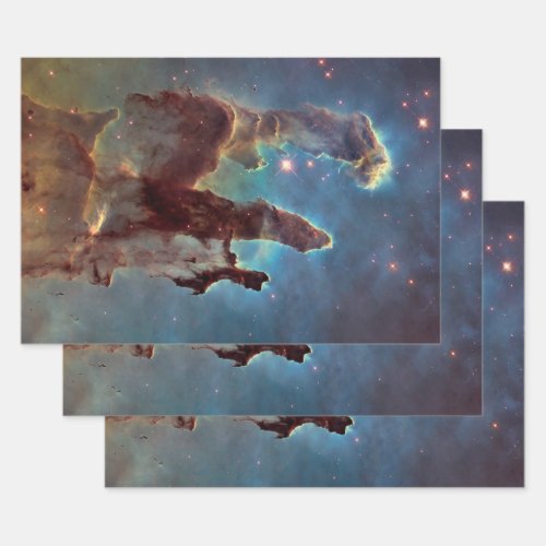 Pillars of Creation Eagle Nebula Hubble Space Wrapping Paper Sheets