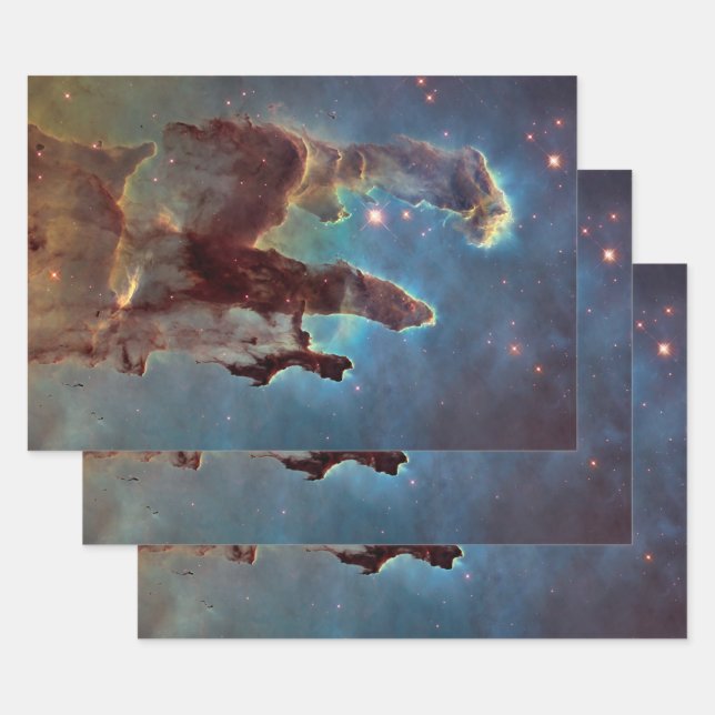 Pillars of Creation, Eagle Nebula Hubble Space Wrapping Paper Sheets (Set)
