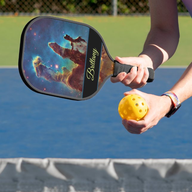 Pillars of Creation Eagle Nebula M16 Your Name Pickleball Paddle (Insitu)