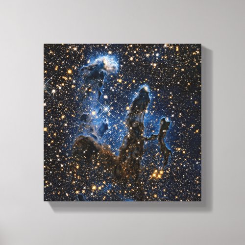 Pillars Of Creation Eagle Nebula Near Infrared Canvas Print