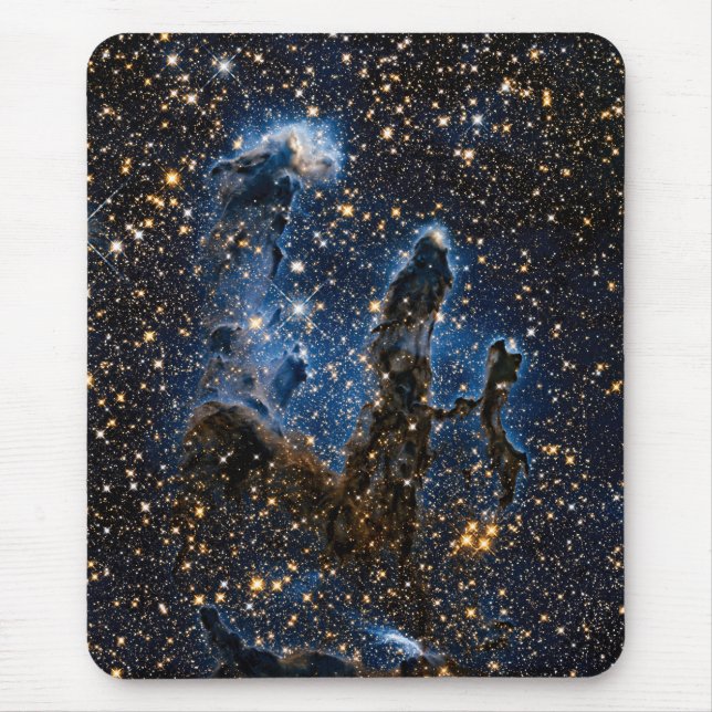 Pillars Of Creation Eagle Nebula Near Infrared Mouse Pad (Front)