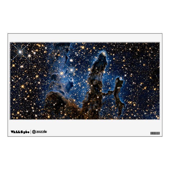Pillars Of Creation Eagle Nebula Near Infrared Wall Sticker (Front)