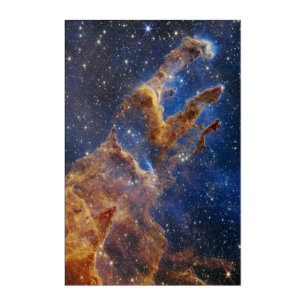 Pillars of Creation Eagle Nebula Webb Telescope Acrylic Print