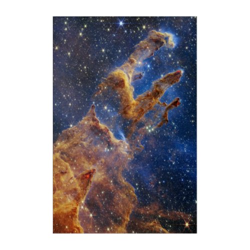 Pillars of Creation Eagle Nebula Webb Telescope Acrylic Print
