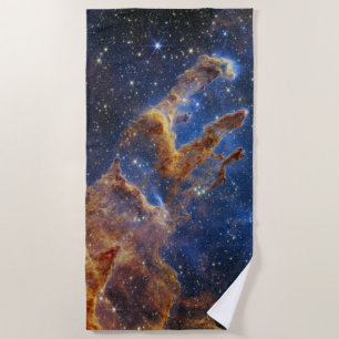 Pillars of Creation Eagle Nebula Webb Telescope Beach Towel
