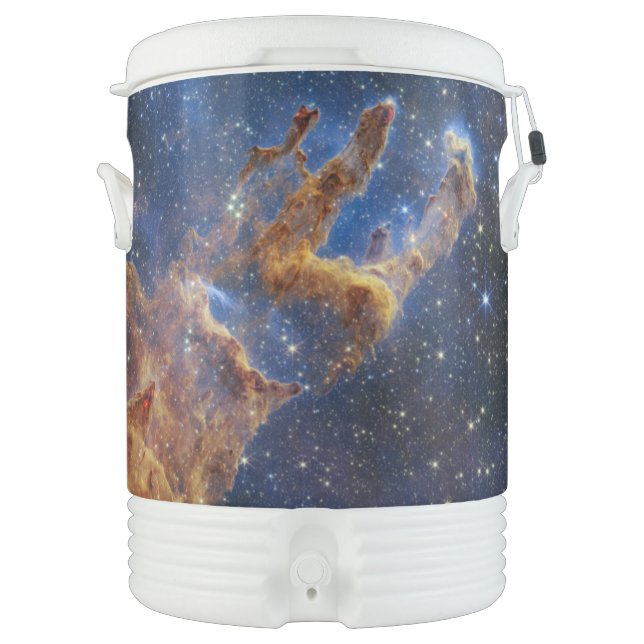 Pillars of Creation Eagle Nebula Webb Telescope Beverage Cooler (Front)