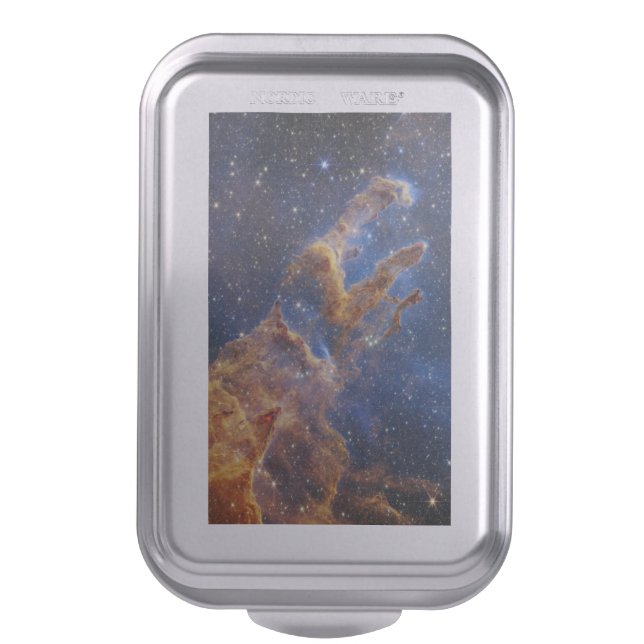 Pillars of Creation Eagle Nebula Webb Telescope Cake Pan (Front Vertical)