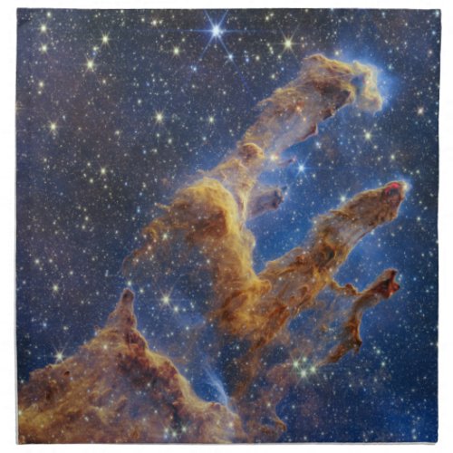 Pillars of Creation Eagle Nebula Webb Telescope Cloth Napkin