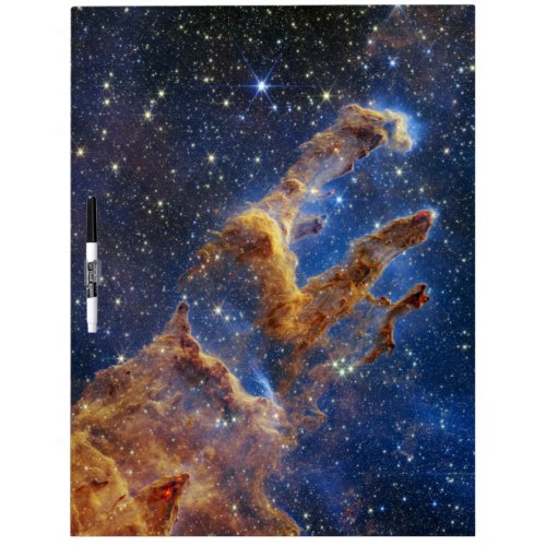 Pillars of Creation Eagle Nebula Webb Telescope Dry Erase Board