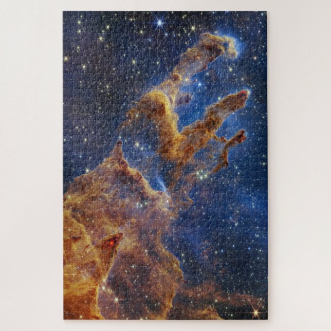 Pillars of Creation Eagle Nebula Webb Telescope Jigsaw Puzzle (Vertical)