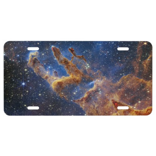 Pillars of Creation Eagle Nebula Webb Telescope License Plate