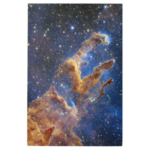 Pillars of Creation Eagle Nebula Webb Telescope Metal Print