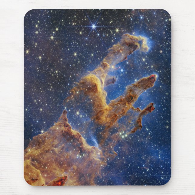 Pillars of Creation Eagle Nebula Webb Telescope Mouse Pad (Front)