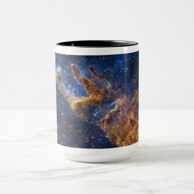 Pillars of Creation Eagle Nebula Webb Telescope Mug (Center)