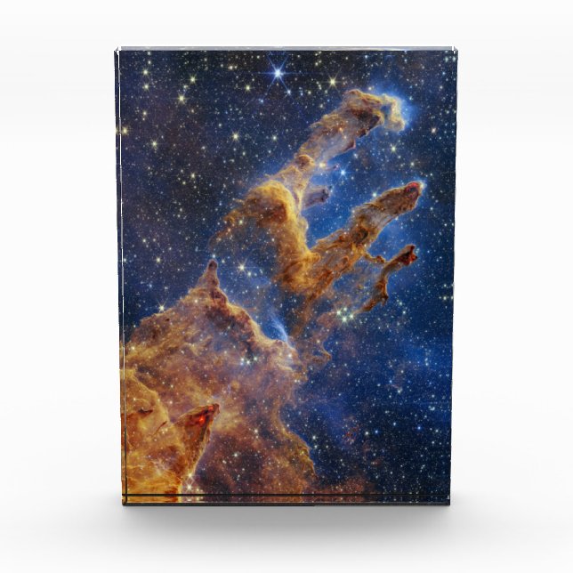 Pillars of Creation Eagle Nebula Webb Telescope Photo Block (Front)