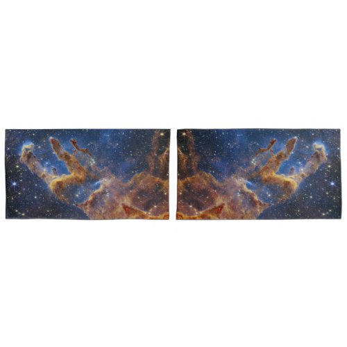 Pillars of Creation Eagle Nebula Webb Telescope Pillow Case
