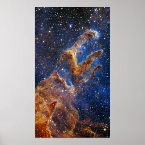 Pillars of Creation Eagle Nebula Webb Telescope Poster