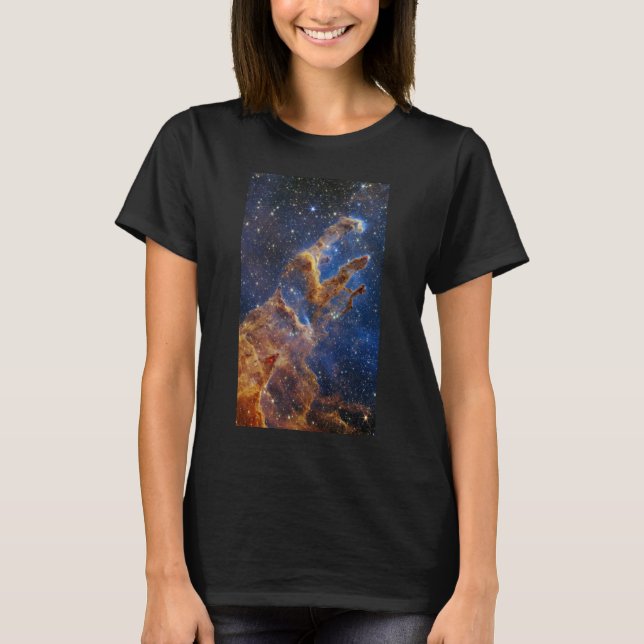 Pillars of Creation Eagle Nebula Webb Telescope T-Shirt (Front)