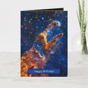 Pillars of Creation - Happy Birthday Space Photo Card