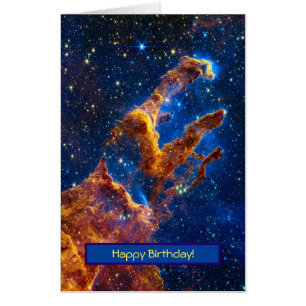 Pillars of Creation - Happy Birthday Space Photo Card