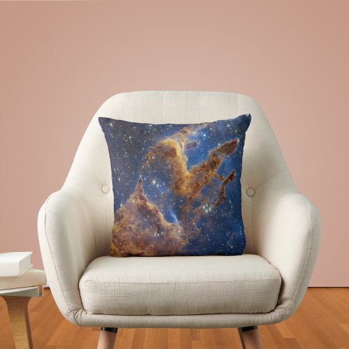 Pillars of Creation in the Eagle Nebula  Throw Pillow