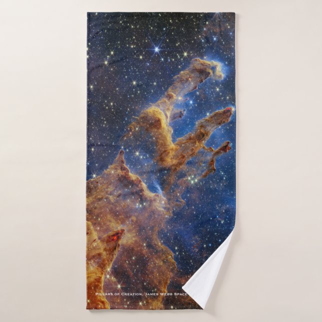 Pillars of Creation James Webb Hi-Res 2022 Bath Towel Set (Bath Towel)