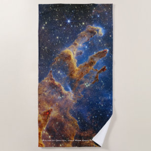 Pillars of Creation James Webb Hi-Res 2022 Beach Towel