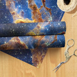 Pillars of Creation James Webb Hi-Res 2022 Wrapping Paper<br><div class="desc">The Pillars of Creation are a stunning and iconic feature within the Eagle Nebula, also known as M16. These towering columns of interstellar gas and dust are the birthplace of new stars. The pillars get their name from their role in star formation, as the gas and dust within them are...</div>