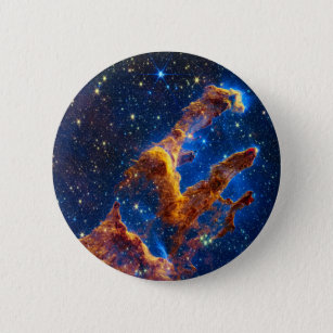 Pillars of Creation - James Webb NIRCam Astronomy Button